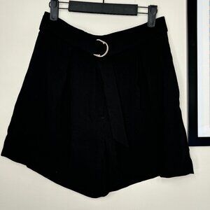 H&M Black High Waisted Shorts, Size 8